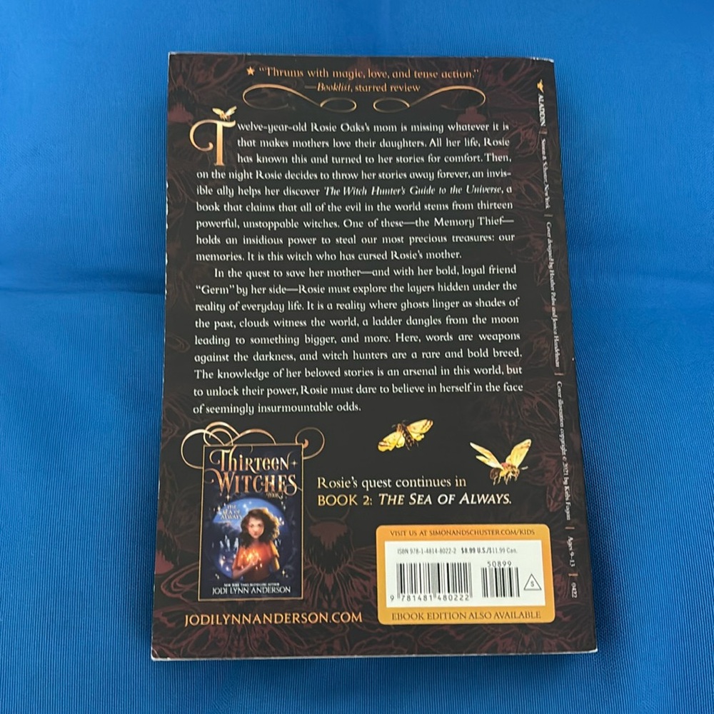 Thirteen Witches Book 1 By Jodi Lynn Anderson Soft Cover The Memory Theif NWOTS - Picture 2 of 8